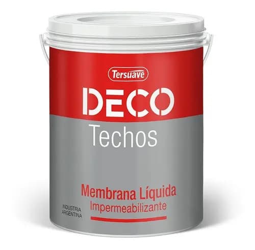 Membrana Impermeabilizante Líquida Tersuave Deco Techos 4kg Blanco Mate