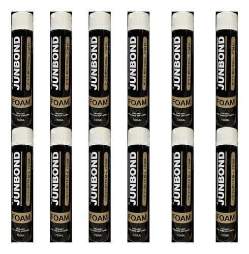 Espuma Poliuretano Expansible Junbond 750ml Pack 12 Aislante Térmico