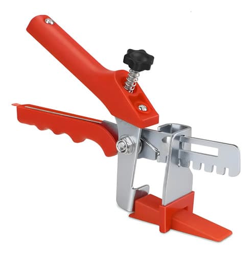 Pinza Niveladora Cuñas Arco Colocador Pisos Ceramicos Rojo