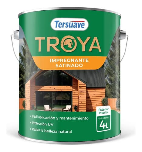 Impregnante Troya Satinado Tersuave Int / Ext 4 Lt Color Natural