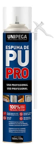 Espuma Expansiva Profesional Unipega 750 Ml 720 G