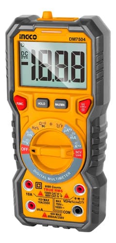 Tester Multimetro Digital Catiii/v 1000v/600v Ingco Dm7504