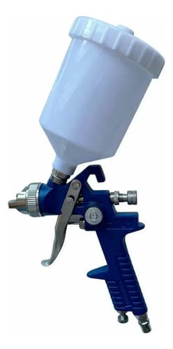 Pulverizador 600ml Ajustes Precisos Ideal Pintura Moto E Azul