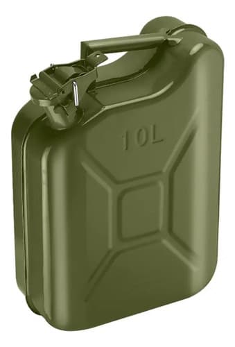 Bidon Metalico Verde 10lt Wadfow Wqy1310 Gasolina Nafta Agua
