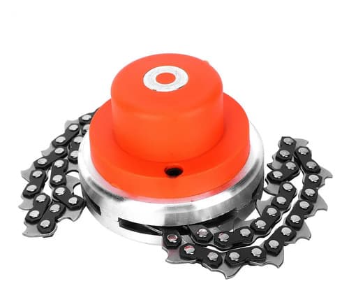 Cabezal De Corte De Cadena Multifuncional Para Cortacésped Color Naranja
