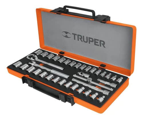 Juego De Herramientas Std Y Mm 3/8'' 36 Piezas Truper 13955