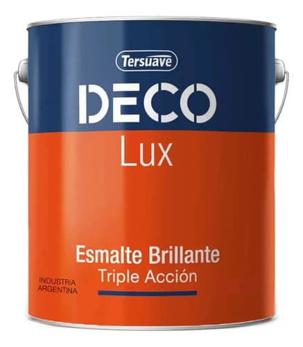 Esmalte Sintético Brillante Blanco Tersuave Decolux 1 L Antihongos