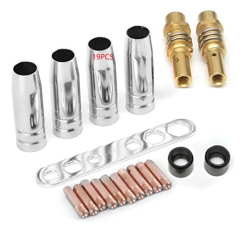 19 Pcs Set Punta Contacto Soldar Microalambre 1mm(0.035) Kit 19pcs