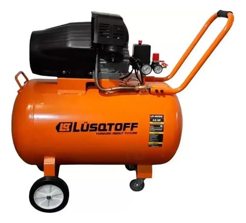 Compresor De Aire Eléctrico Monofásico Lüsqtoff Lc40100 50 Hz Naranja Monofásica