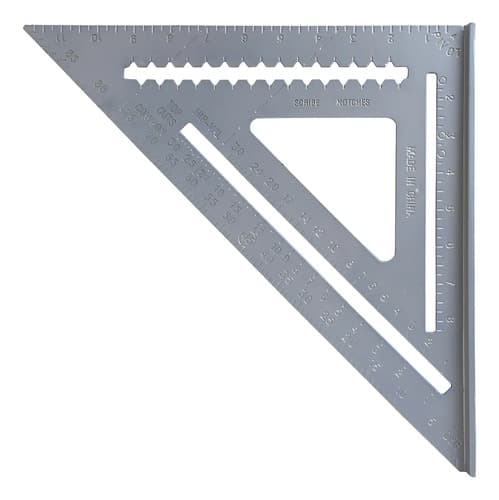 Escuadra Carpintero 30cm Gris Metalica Lh-2239 Plateado