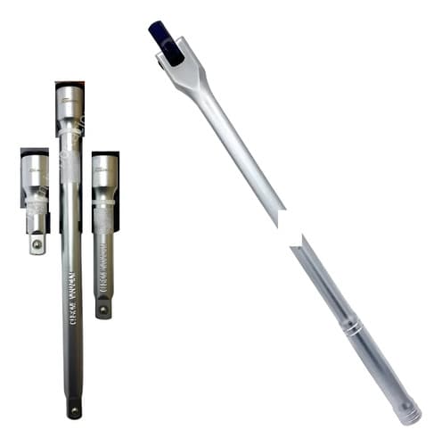 1/2'' Palanca De Fuerza 38cms + Set Prolongadores Cromado