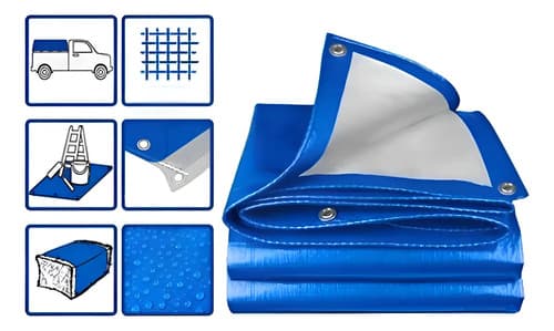 Lona 3x3 Mt Azul 110gr/m2 Wadfow Wtq1833