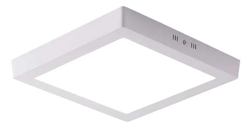 Plafón Cuadrado Led Adosar 24w - Luz Cálida