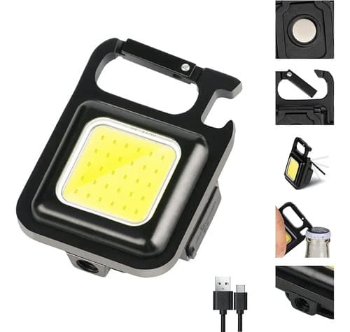 Linterna Portátil De Bolsillo Con Clip Potente Mini Color De La Luz Cálido Cálido Negro