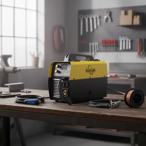 Soldadora Inverter Mig/mma/tig 200a, Suelda Con Gas Y Sin Ga Amarillo Y Negro