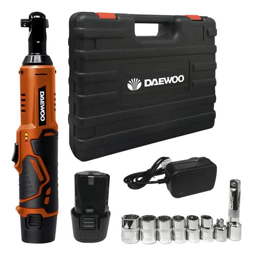 Llave Cricket Crique Inalambrica Daewoo 3/8 12v Dwrw01 Tubo Naranja