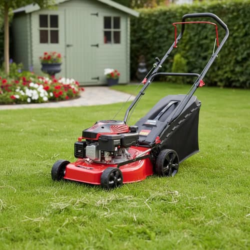 Cortadora De Césped Equus Mon-920 4hp 39cm Recolector Rojo