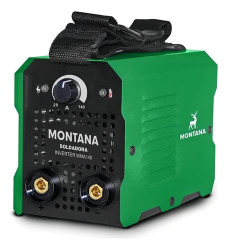 Soldadora Inverter 140 Amp Montana Color Verde Oscuro Frecuencia 50hz