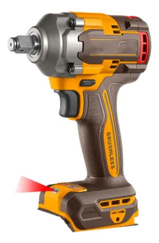 Llave De Impacto 400nm P20s S/bat-carg Ingco Ciwli20401 Color Amarillo Frecuencia 50/60hz