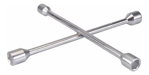 Llave Cruz Cromada 4 Bocas 17mm 19mm 21mm 23mm Reforzada