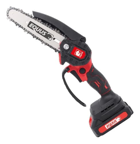 Mini Motosierra 6 Inalambrica 21v Equus C Bateria Y Cargado Rojo