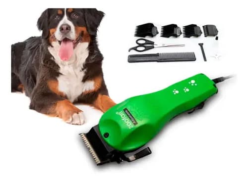 Máquina Corta Pelo Silenciosa Para Perros Y Gatos Zoofari 10w Eléctrica Verde