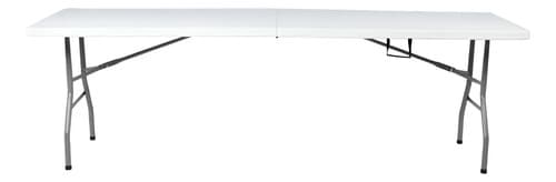 Mesa Plegable 1.80 Mts Portatil Portafolio Eventos Jardin Color Blanco