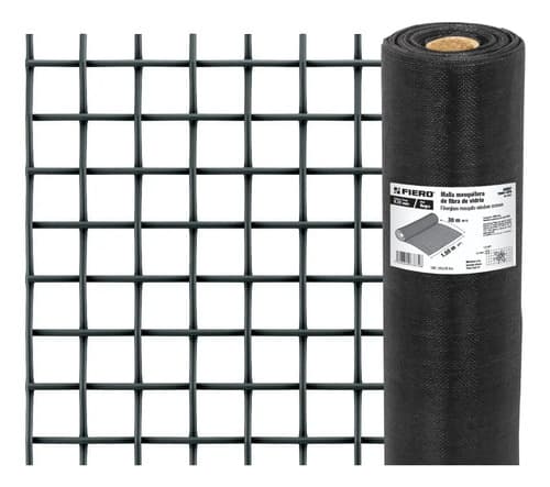 Rollo De 30 M X 1.5 M Malla Mosquitera Fibra De Vidrio Negra Color Negro