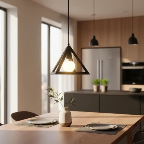 Lampara Colgante Estilo Jaula 3 Formas 3 Luces En Línea