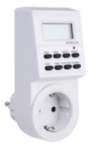 Timmer Timer Temporizador Digital Schuko 8 Configuraciones