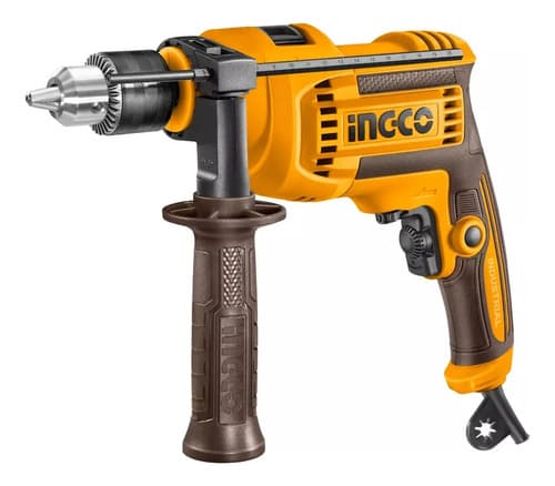 Taladro Percutor 710w 13mm Vel Variable Ingco Id7118 Color Amarillo Frecuencia 50hz/60hz