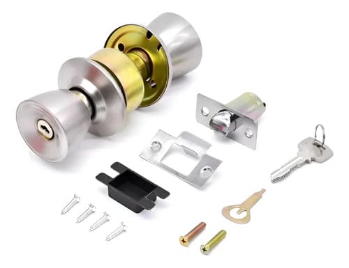 Cerradura Eléctrica Hnt Lh-16 Plateada Tipo Copa Plateado