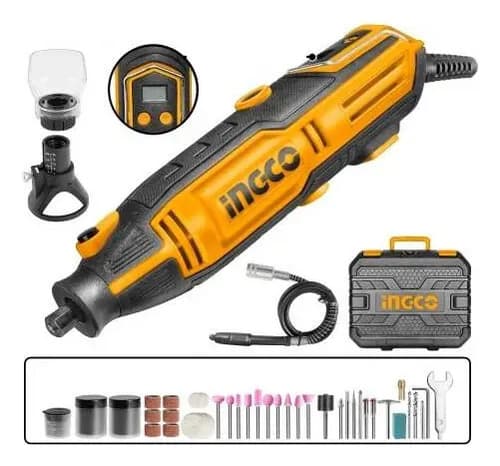 Mini Torno 200w C Pantalla Lcd Y 149 Accesorios Ingco Mg2008 50/60 200 W