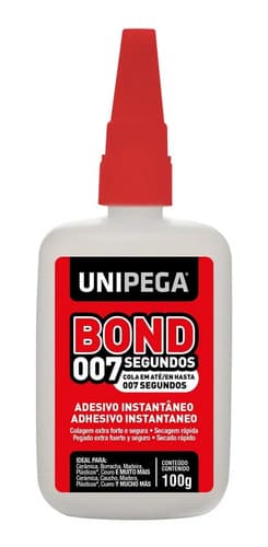 Power Bond Ciano 007 Segundos 100g Unipega Blanco