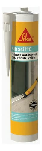 Sellador De Silicona Sikasil C 280cc Color Blanco