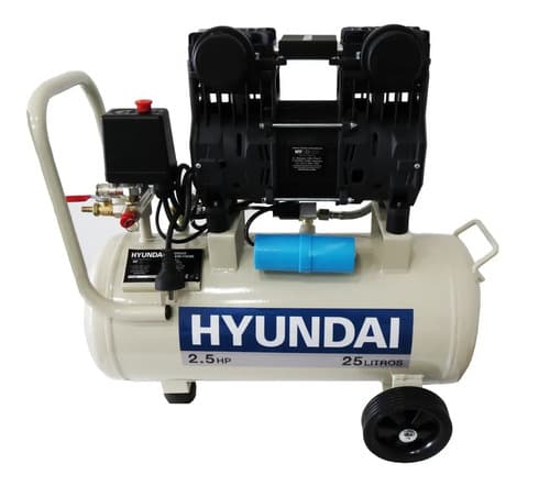 Compresor Odontológico Hyundai Dentista Sin Aceite 24 Litros 50 Monofásica