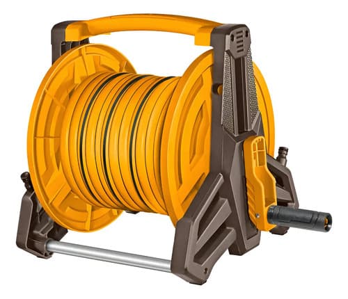 Enrollador De Manguera Ingco 1/2 X20m Accesorios Hhr20124 Naranja