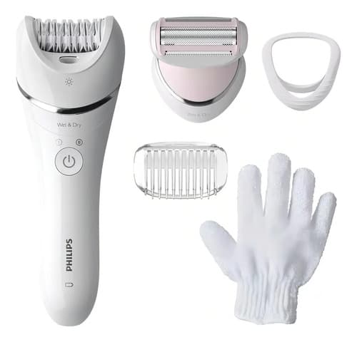 Depiladora Philips Serie 8000 Bre712 Inalambrica Hasta 40 Mi Blanco