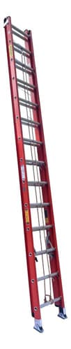 Escalera Extensible 12 Peldaños Equus Rojo Rojo