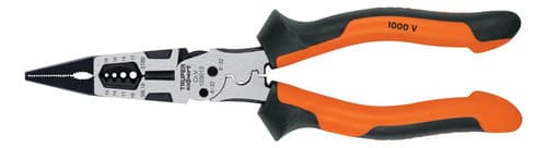 Pinza Multiuso 8 Punta Larga, Comfort Grip, Truper 103013