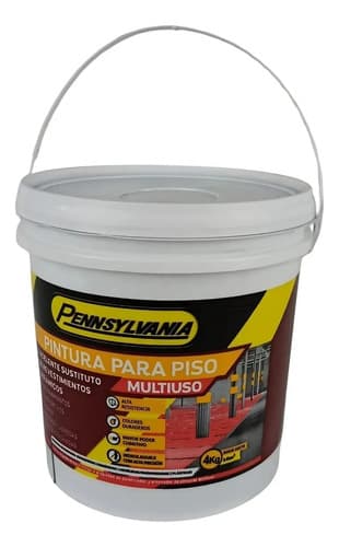 Pintura Para Piso Multiuso 4kg Color Grafito Pennsylvania