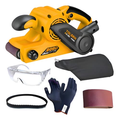 Lijadora De Banda Electrica 810w 50hz 200380 M/min Naranja Con Negro 50 Hz
