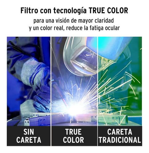 Careta Electrónica P/soldar, Fuego, Sombra 9 A 13 27355 Color Negro