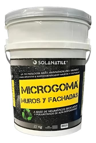 Impermeabilizante Muros Y Fachadas Mate Gris 22 Kg Microgoma