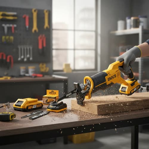 Sierra Sable Ingco 20v Crsli1152 + Bateria Y Cargador
