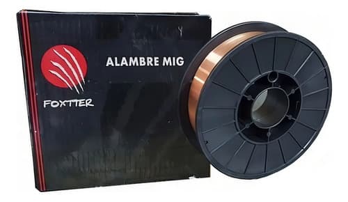 Alambre Mig Foxter 5 Kg 0.8mm Acero Cobre Para Soldar