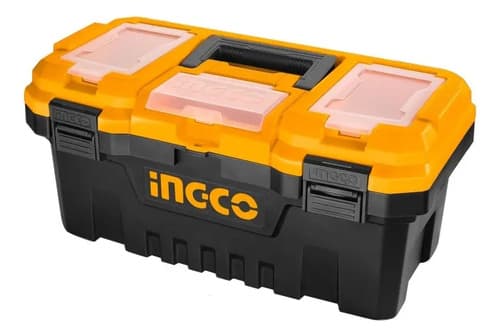 Caja Valija Herramientas 17 Broche Plastico Ingco Pbx1701 Negro