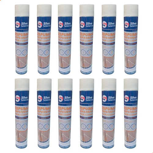 Espuma Poliuretano Silva Profesional Brasil 750cc 12 Unidade