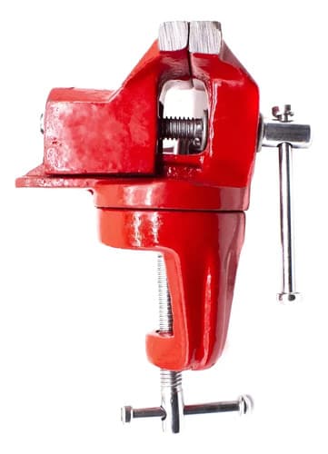 Morsa De Mesa 50mm Giratoria Tom250 Rojo