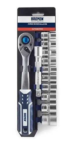 Juego Tubos Crique Bremen 12pz Enc 1/2 Set Herramientas 6658 Azul